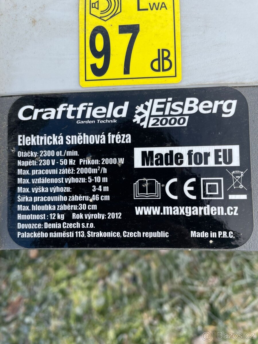 Sněžná elektrická fréza - 4