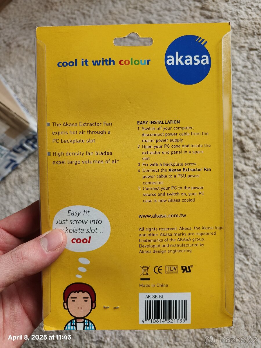 PC backplate slot fan, radiální - 4