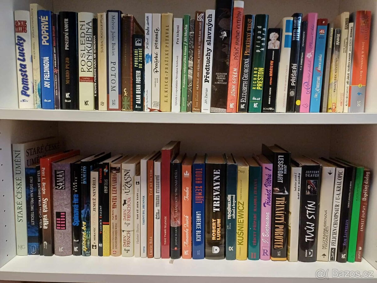 Knihy - různé žánry 25,-/ks - 4