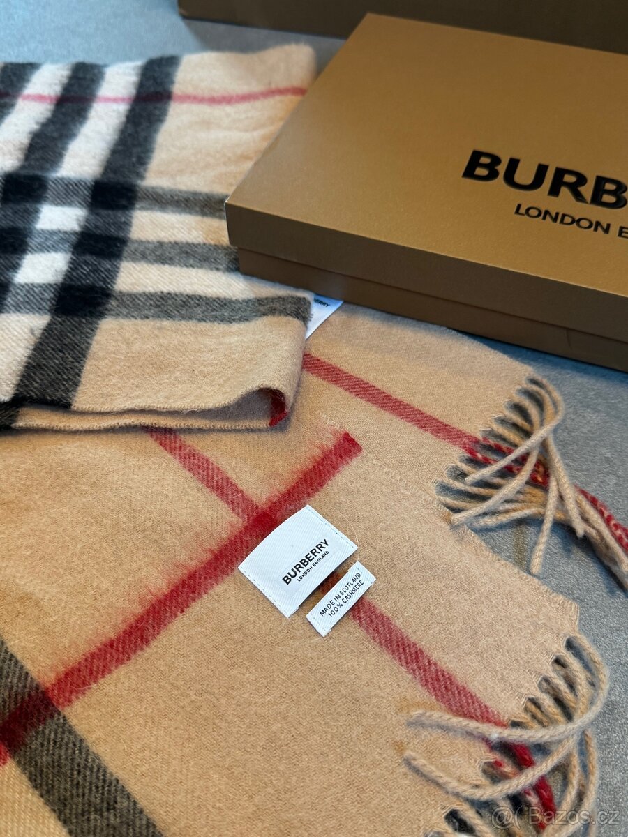 Burberry kašmírová šála - 4