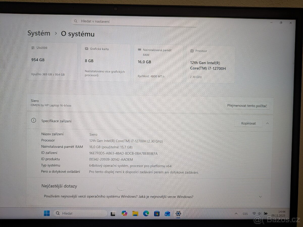 HP Omen 16 RTX 3070ti Intel I7 165hz - 4