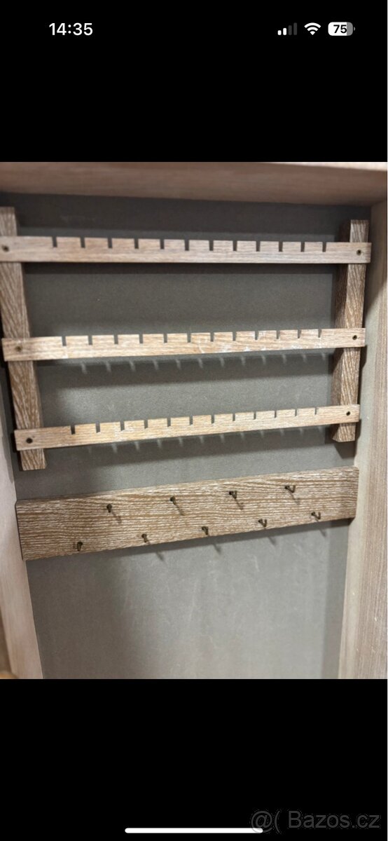 Vintage šperkovnice stojací zrcadlo - 4