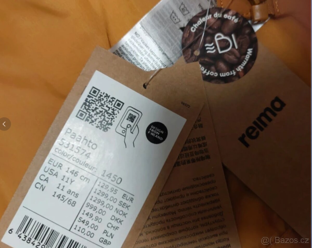 Nová zimní péřová bunda/vesta Reima, 2v1, vel. 146 - 4