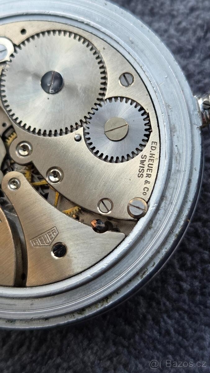 Velmi staré vojenské ŠVÝCARSKÉ stopky mikrograph HEUER - 4