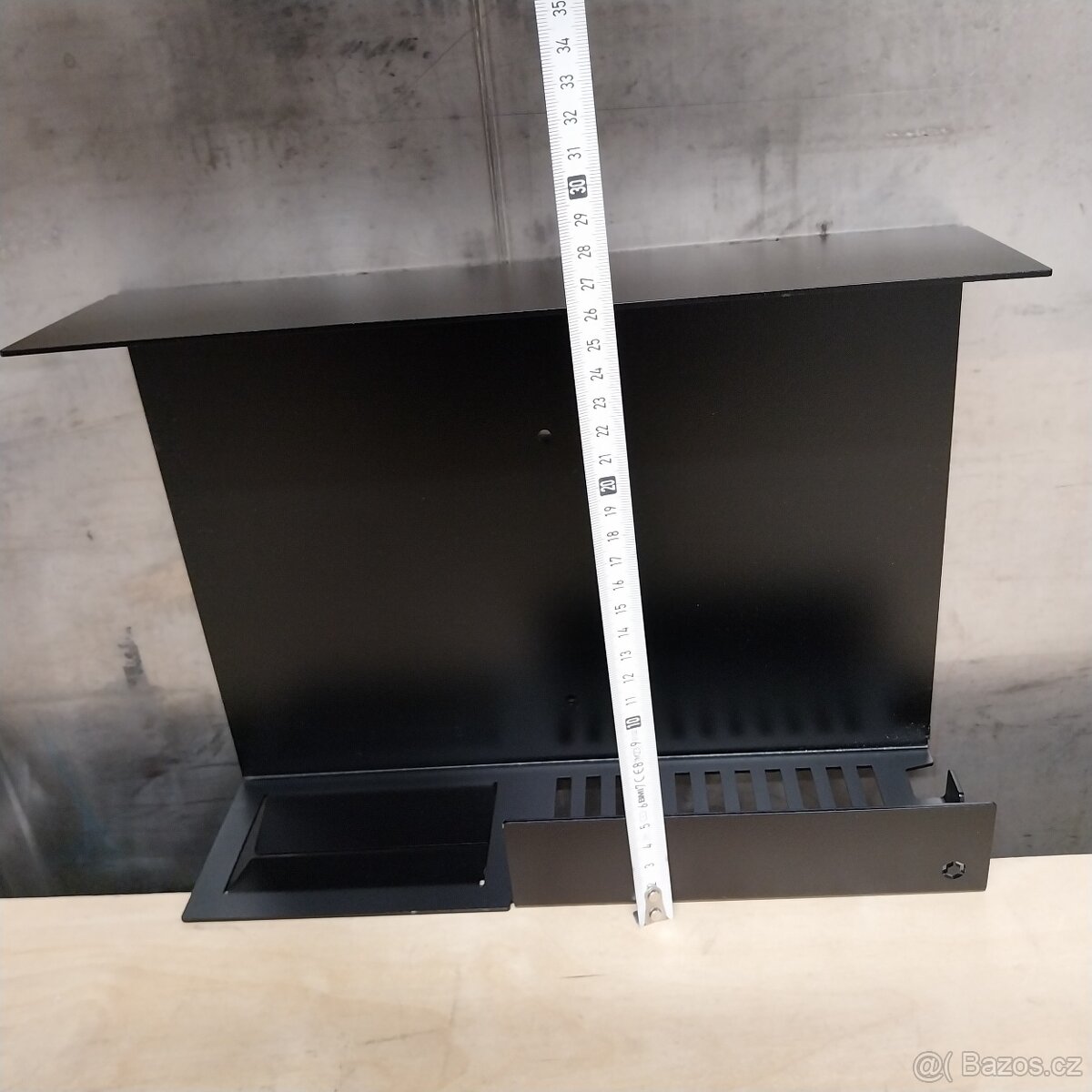 Polička do koupelny - nerez + černý lak - 4