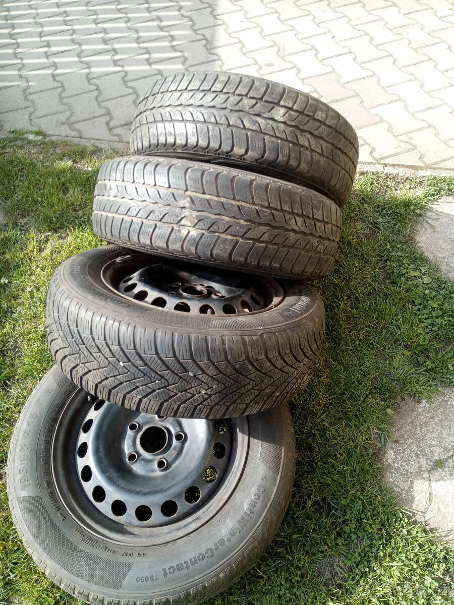 kola na VW (Octávii) plechových diskách - 4