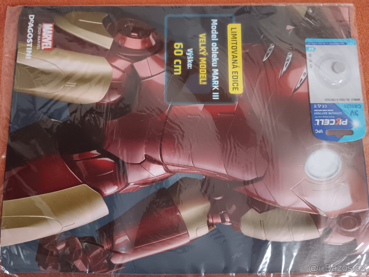 kovová Hlava iron man 1. číslo deagostini - 4