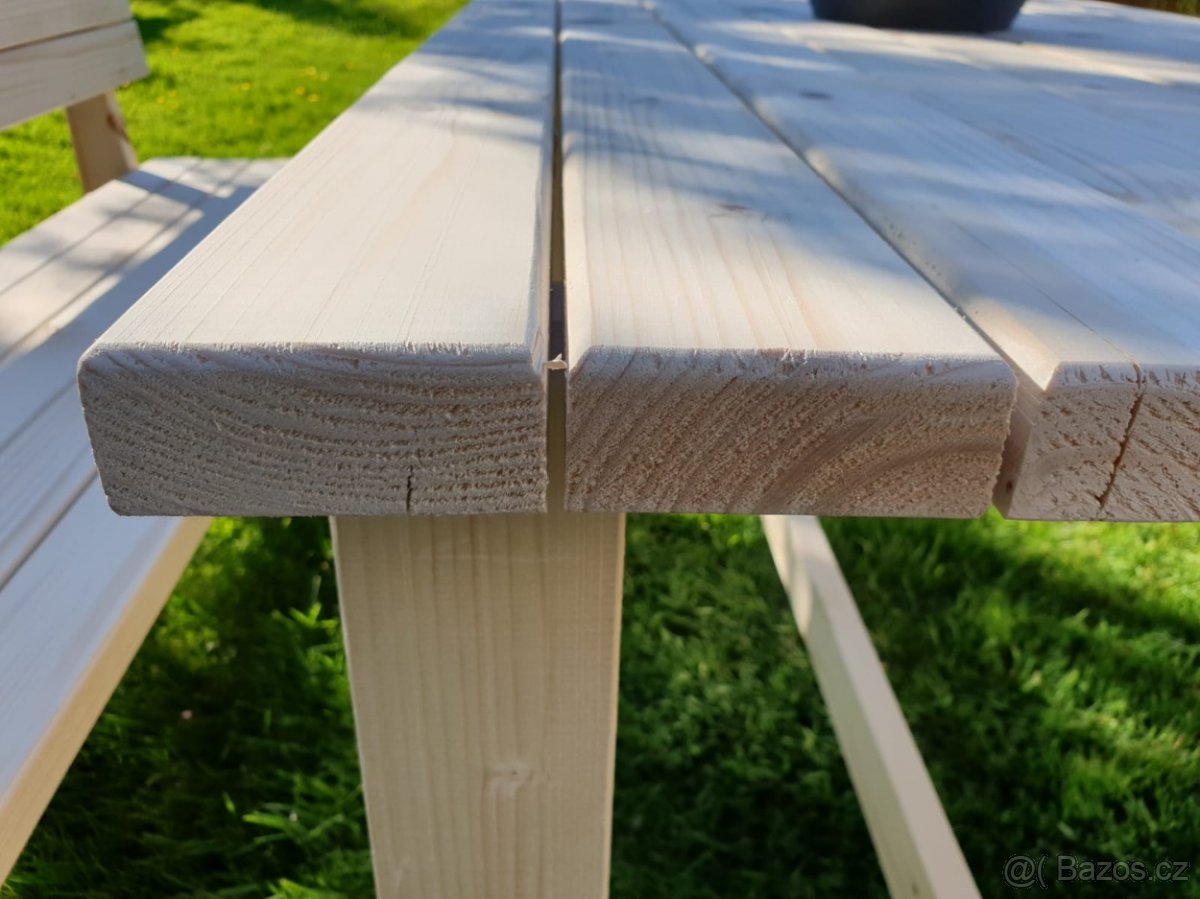 Zahradní set, stůl a lavice - 4