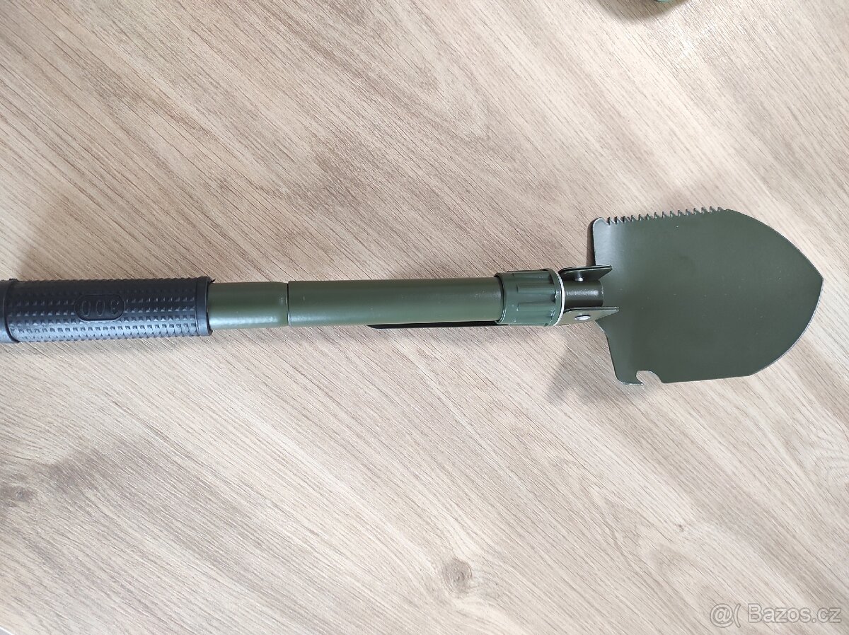 Multifunkční vojenská skládací lopata/krumpáč/dloubák - 4