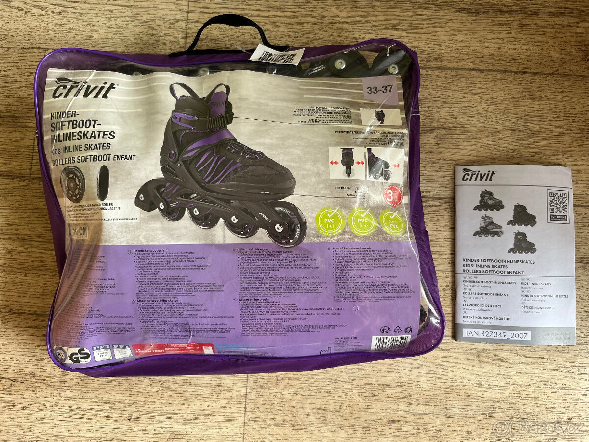 In-line brusle vel.33-37 + chrániče - 4