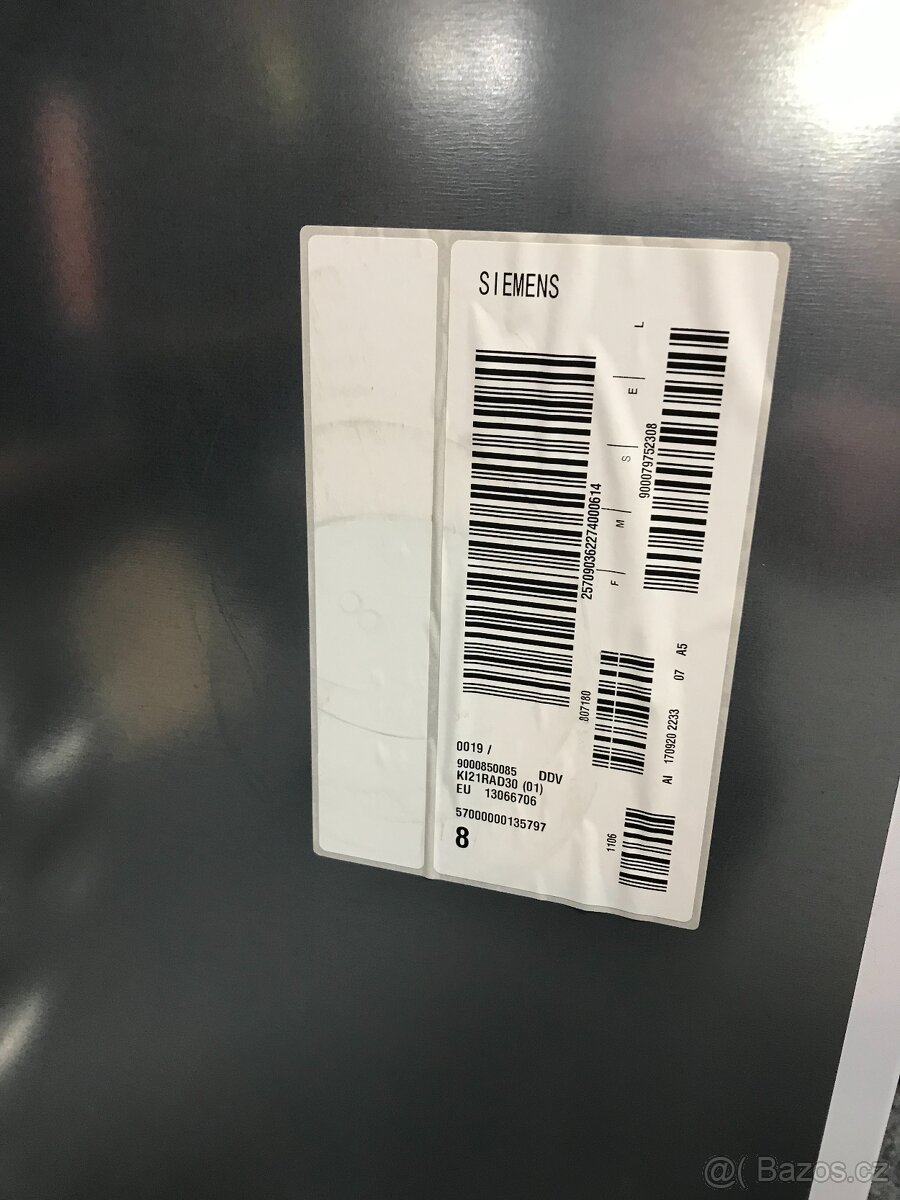 SET VESTAVNÝCH SPOTŘEBIČŮ SIEMENS - MRAZÁK A CHLADNIČKA ZÁNO - 4