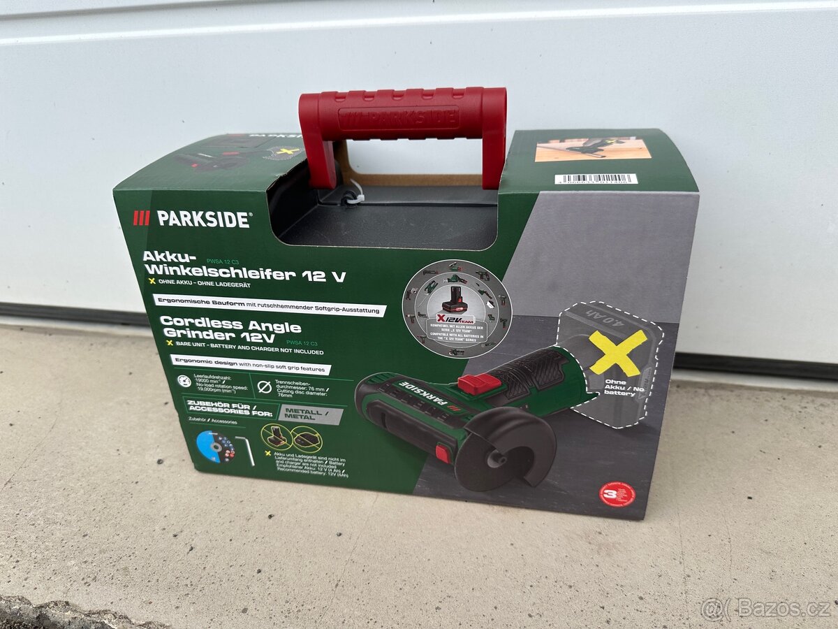 Parkside Aku úhlová bruska PWSA 12 C3 - 4