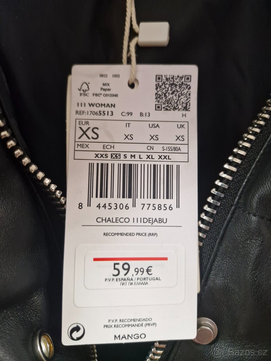 Luxusní koženková vesta MANGO - 4