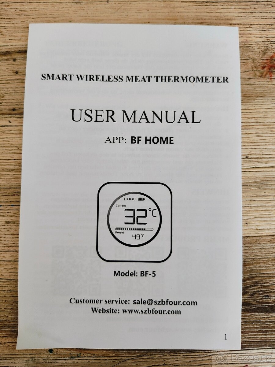 Bluetooth teploměr na grilovaní masa - 4