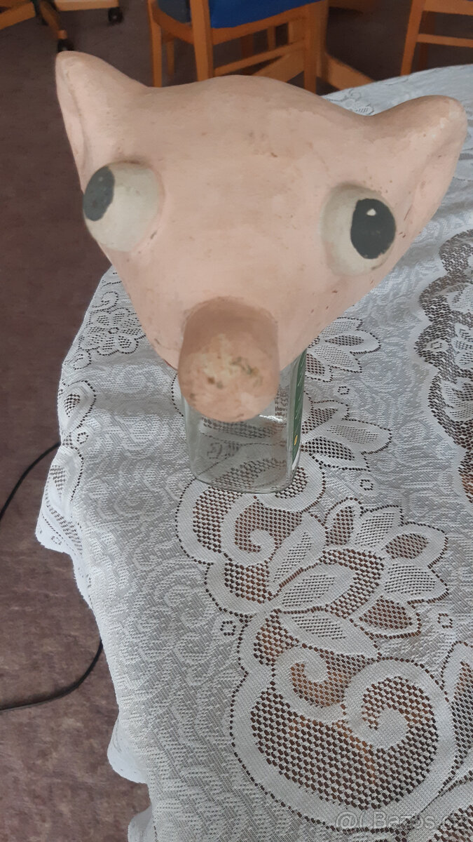 dřevěná hlava Hurvínka a Spejbla - 4