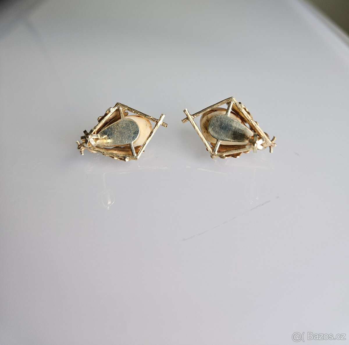 Zlaté náušnice s grandlí - 4