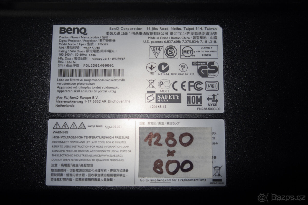 DLP projektor BENQ MW519 - 4