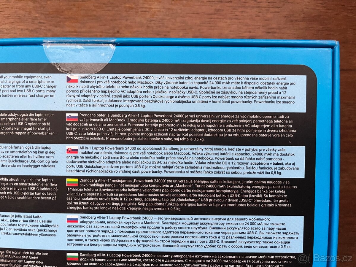 Sandberg All-in1 Laptop Powerbanka 24000mAh - nová - 4