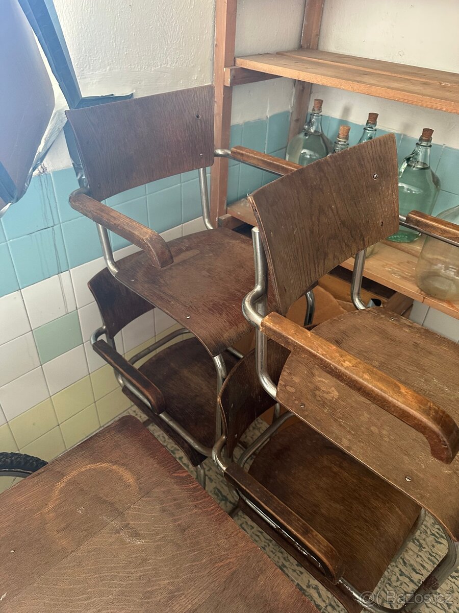 Retro stul a 4 zidle - 4