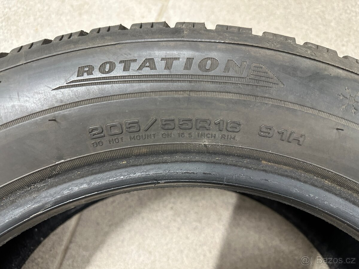 4 ks zimních pneu 205/55/16 Dunlop Winter Sport 5 - 4