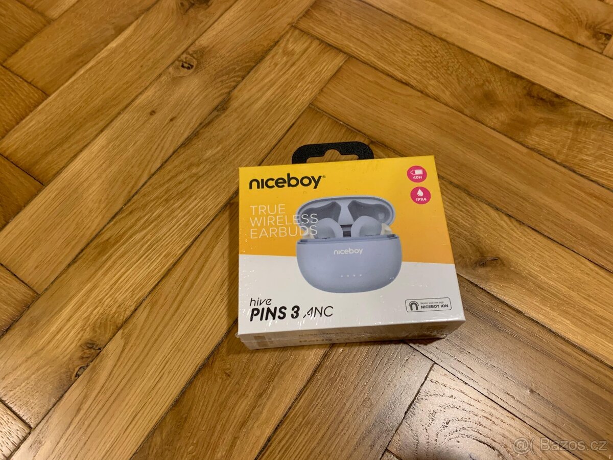 Sluchátka NICEBOY hive PINS 3 ANC světle modré - 4