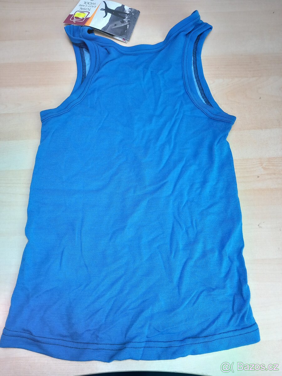 Modré funkční tílko Devold Multi Sport - 4
