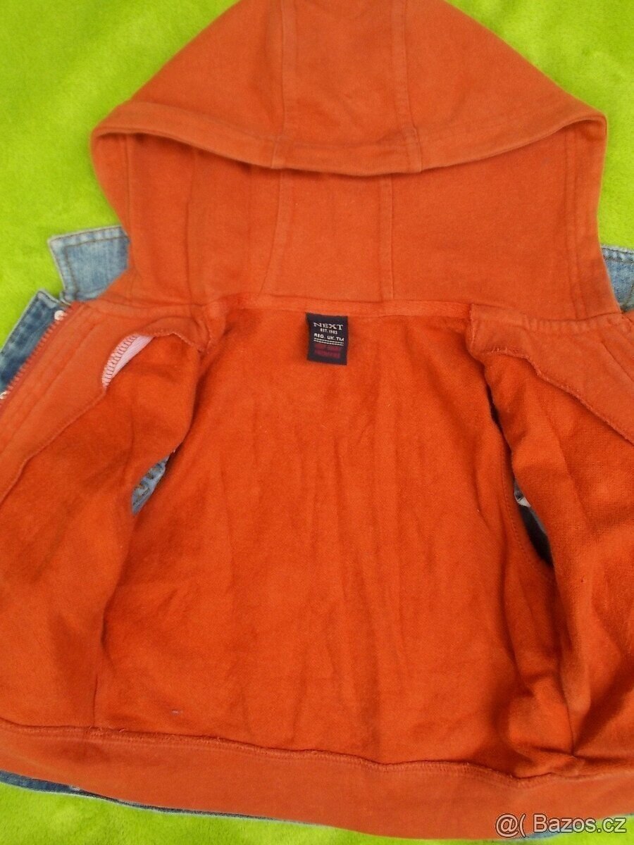 Jarní riflová bunda Next vel. 86 - 4