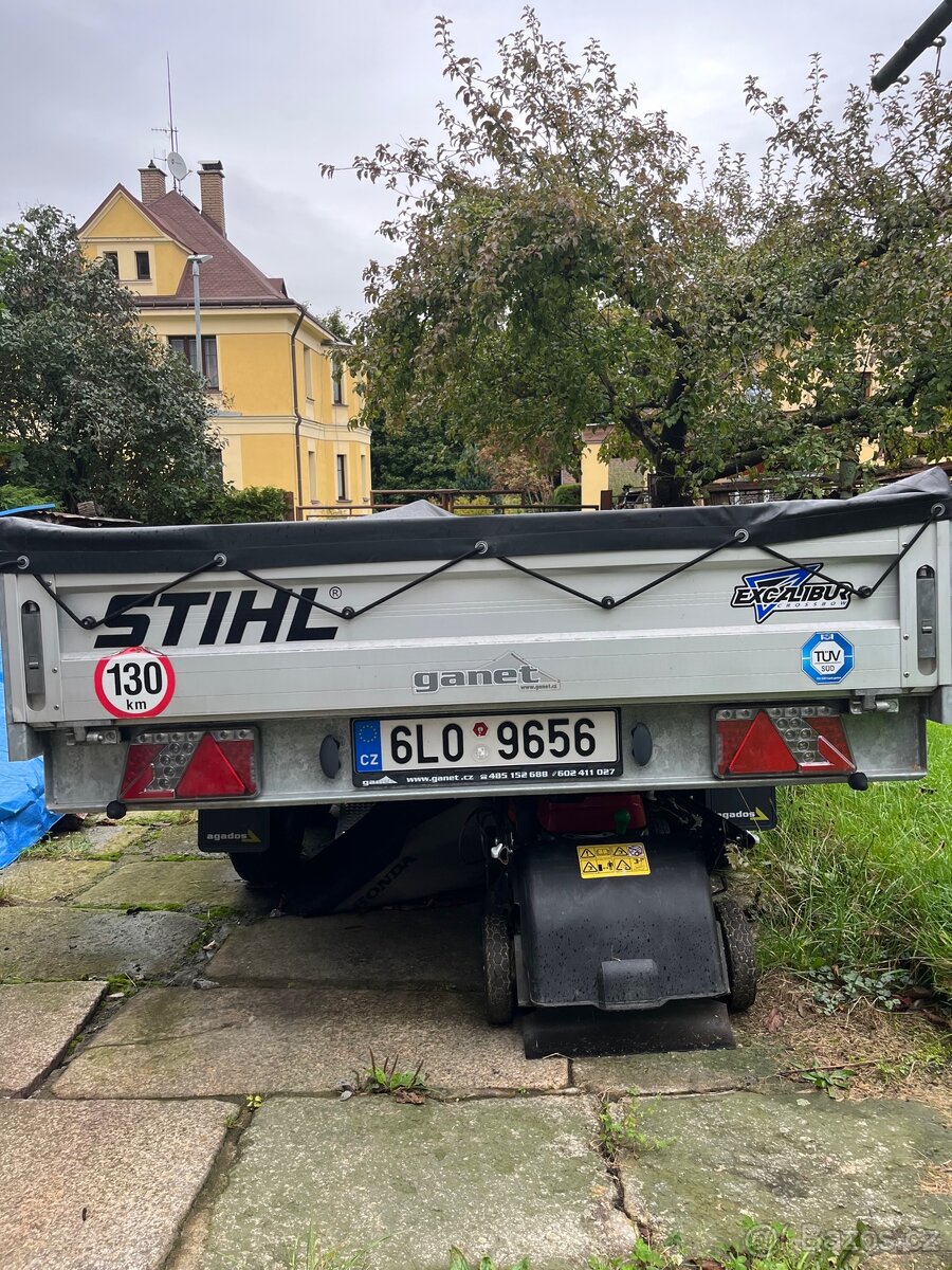 Přívěsný dvouosý vozík za auto - 4