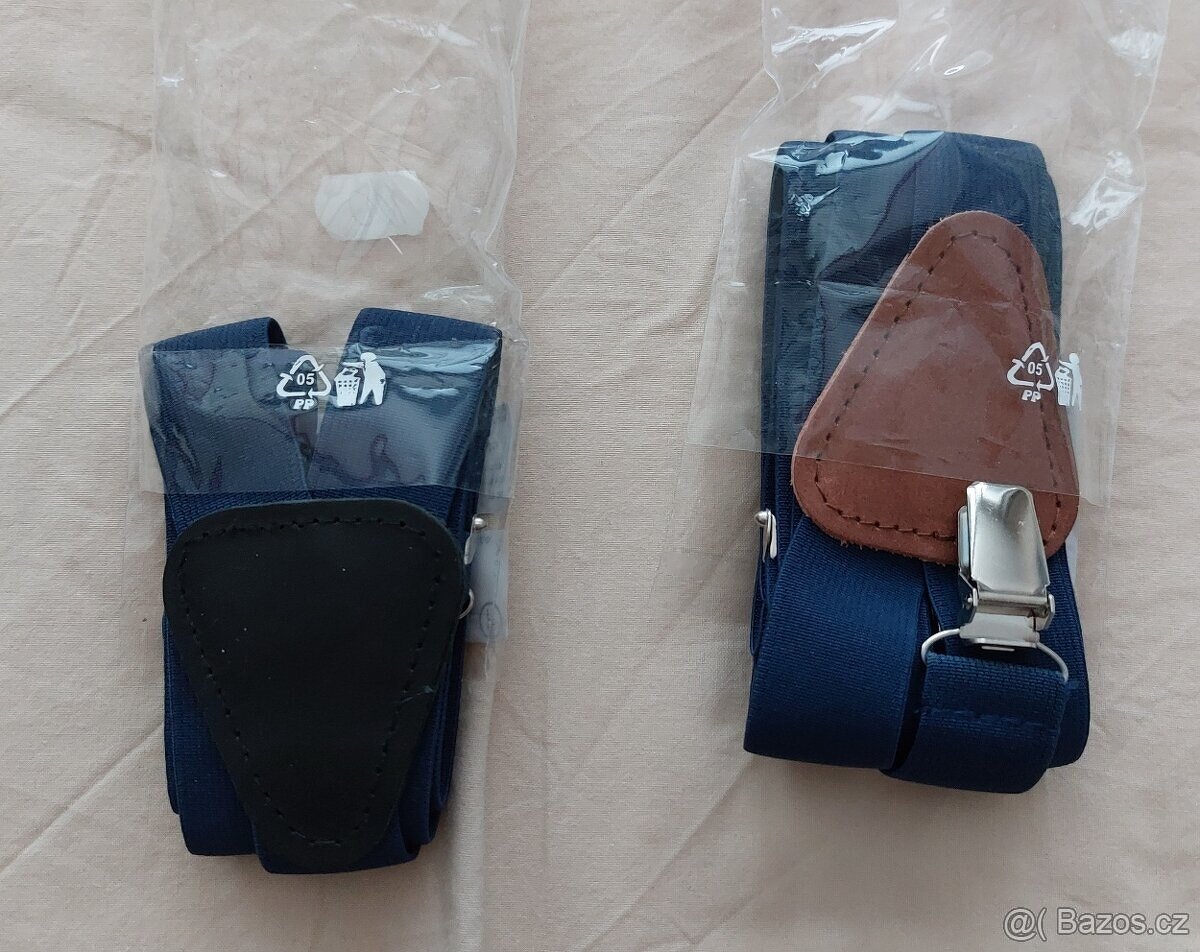 Potah prkno, tkaničky, šle/kšandy, dětský pásek - 4