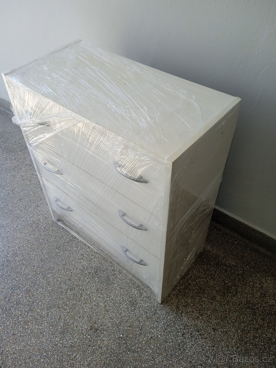 Skříň komoda bílá (Prodáno) - 4
