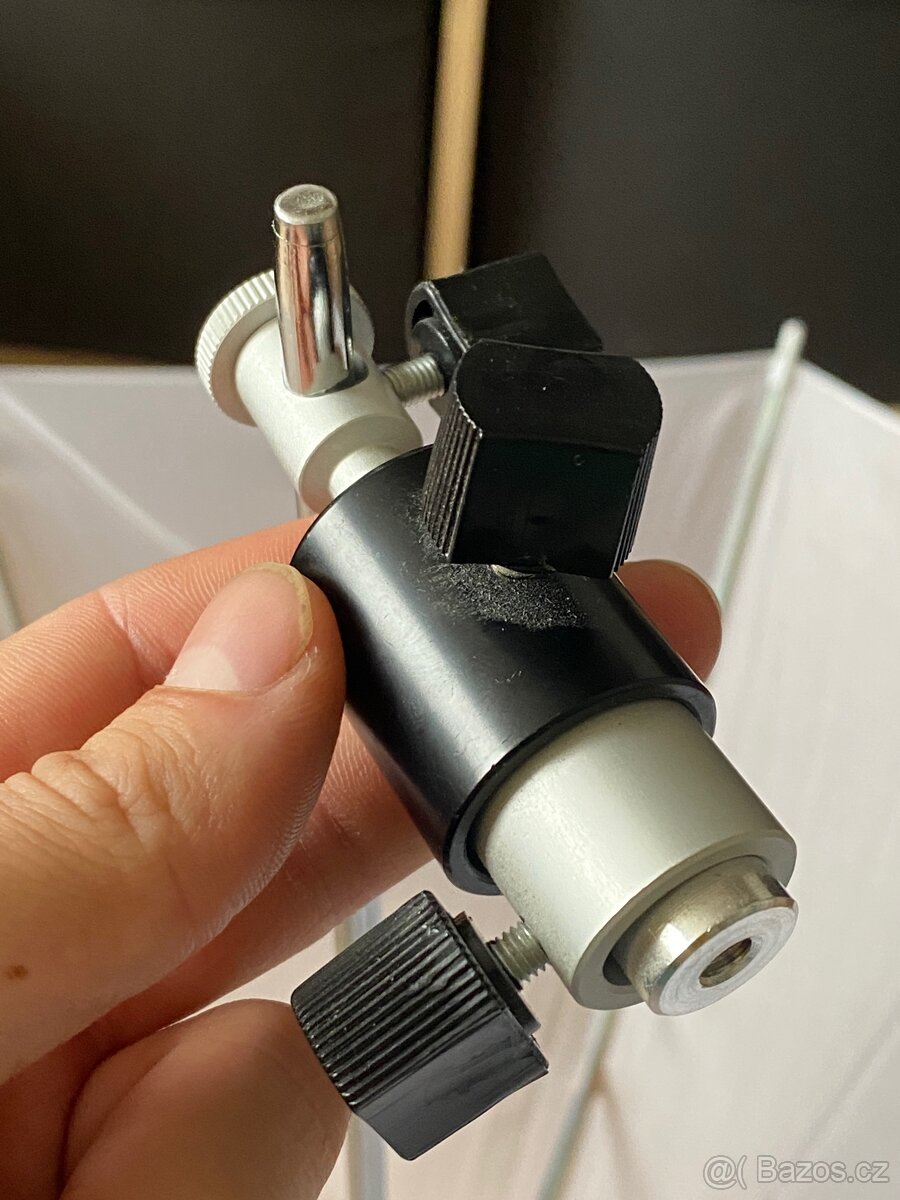 Foto deštník bílý s úchytem na stativ - 4