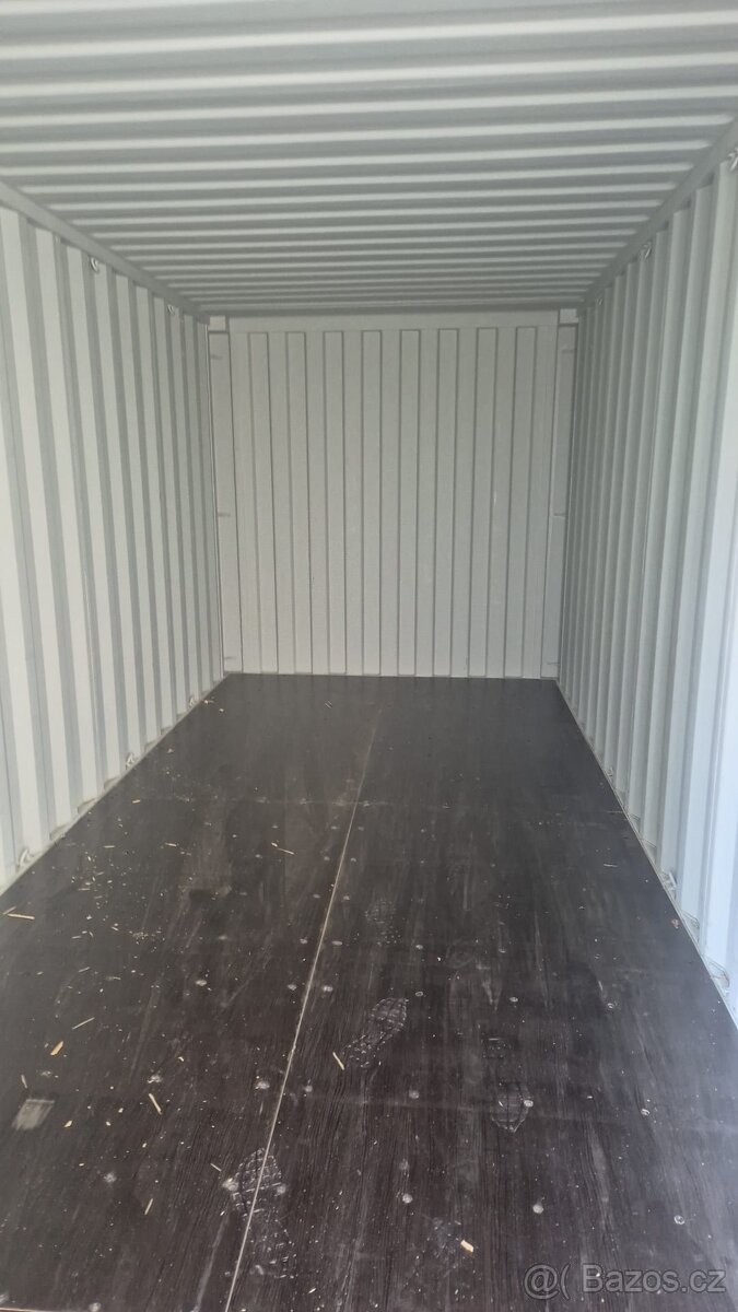 Světle šedý námořní kontejner – TOP stav - 4