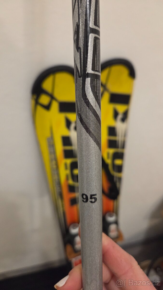 Lyže Völker 110 + hůlky 95cm - 4