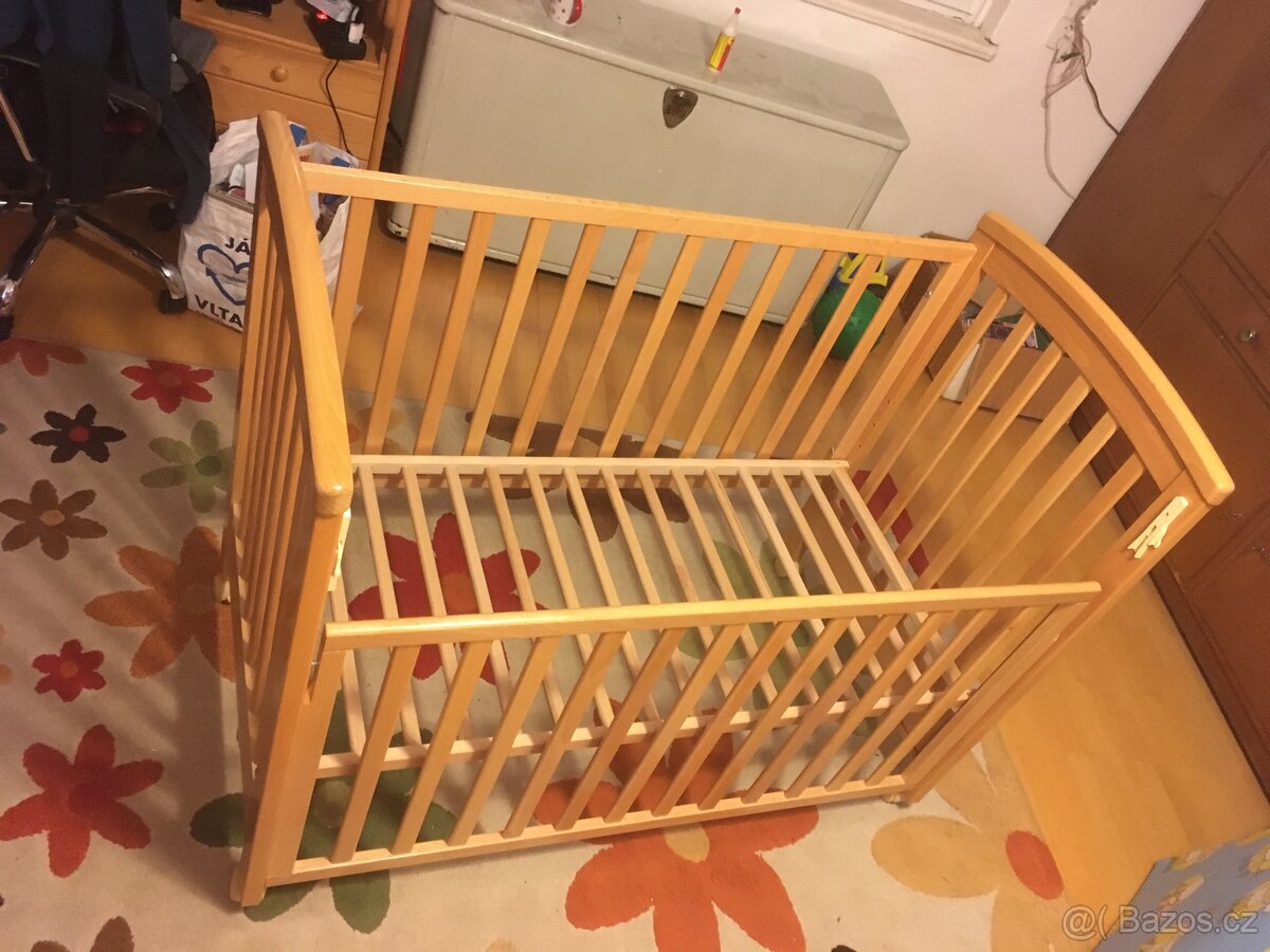 Dětská postýlka s matrací 120x60 cm - 4