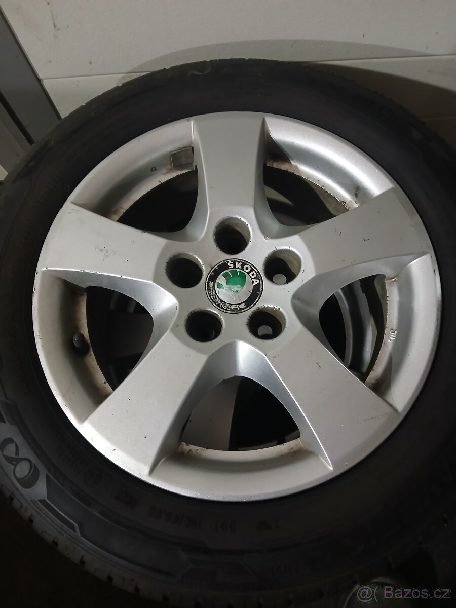 SADA LETNÍCH KOL 5X100 ŠKODA - 4