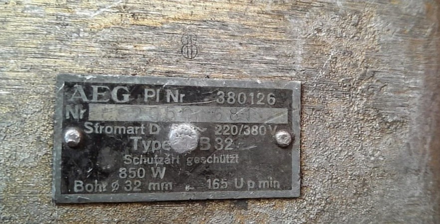 Vŕtačka AEG(380V)/Sháním - 4