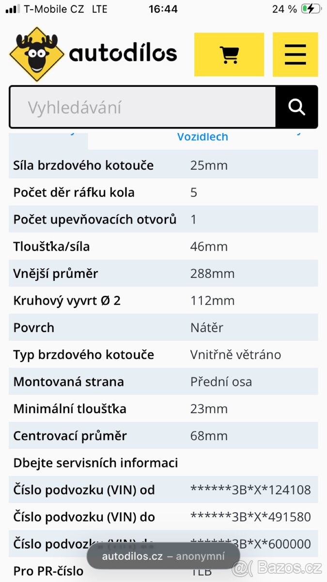 Kotouče Passat B5 - 4