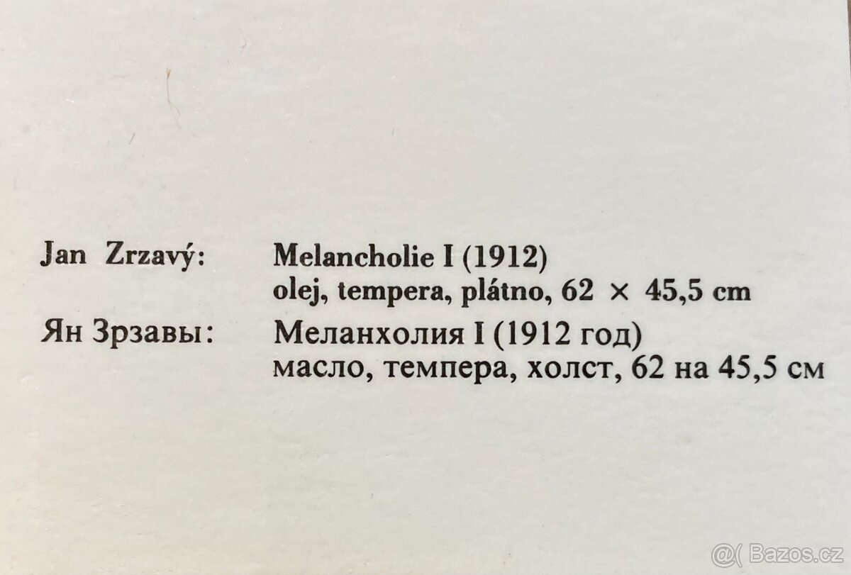Jan Zrzavý - 1912 - MELANCHOLIE -I - 4
