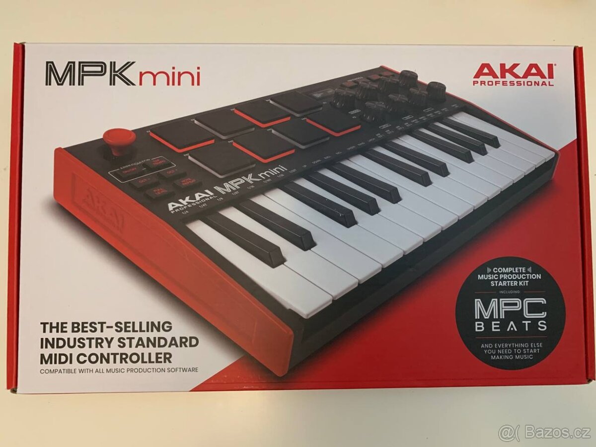 Akai MPK mini MK3 – MIDI клавиатура, top stav - 4