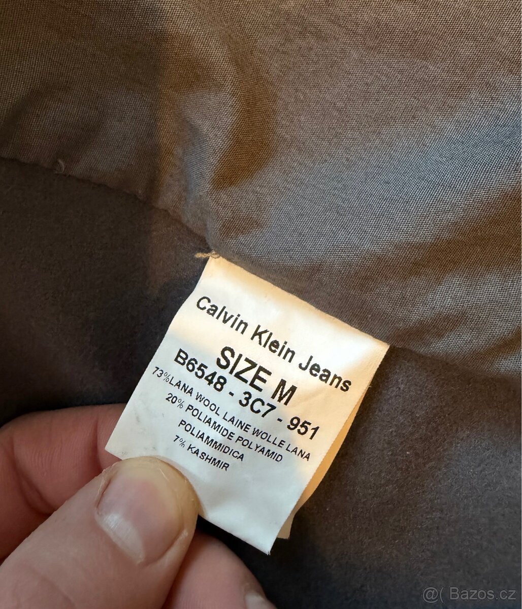 Pánský kabát Calvin Klein – tmavě modrý (M) - 4