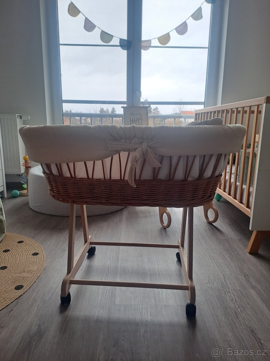 Proutěná postýlka pro miminko - 4