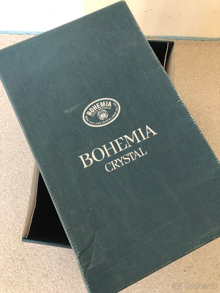 Broušená váza sklo Bohemia Crystal - 4