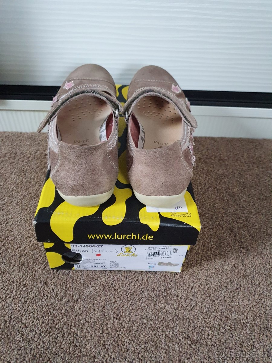 Dívčí kožené baleriny Lurchi vel. 33 (217 mm) - 4