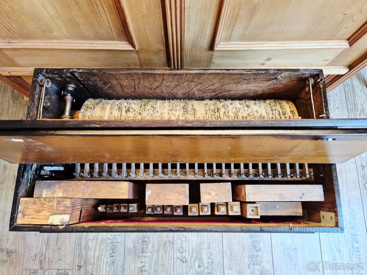 Velký starožitný píšťalový flašinet FRATI & Co., 1900 - 4