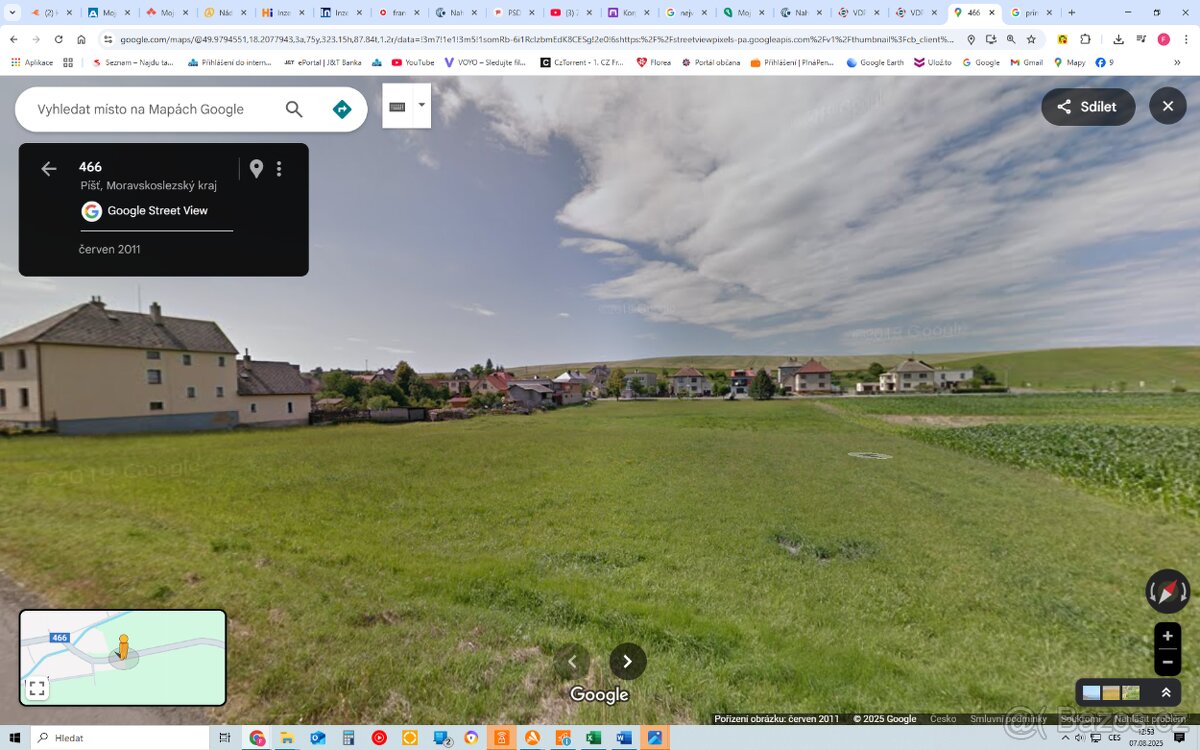 Prodej stavebního pozemku o výměře 910 m2 v k. ú. obce Píšť - 4