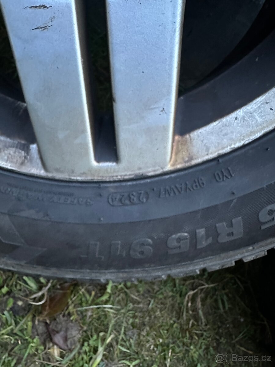 Alu VW 5x100 r15 - zimní pneu - 4