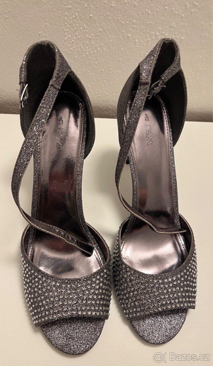 dámské třpytivé sandálky vel. 43 - 4