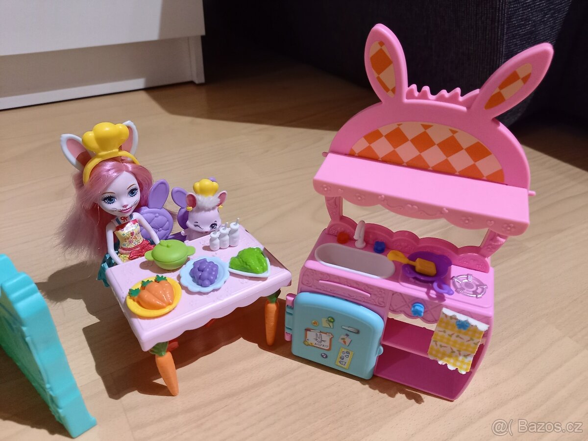 Domeček Enchantimals, kuchyně, panenky - 4