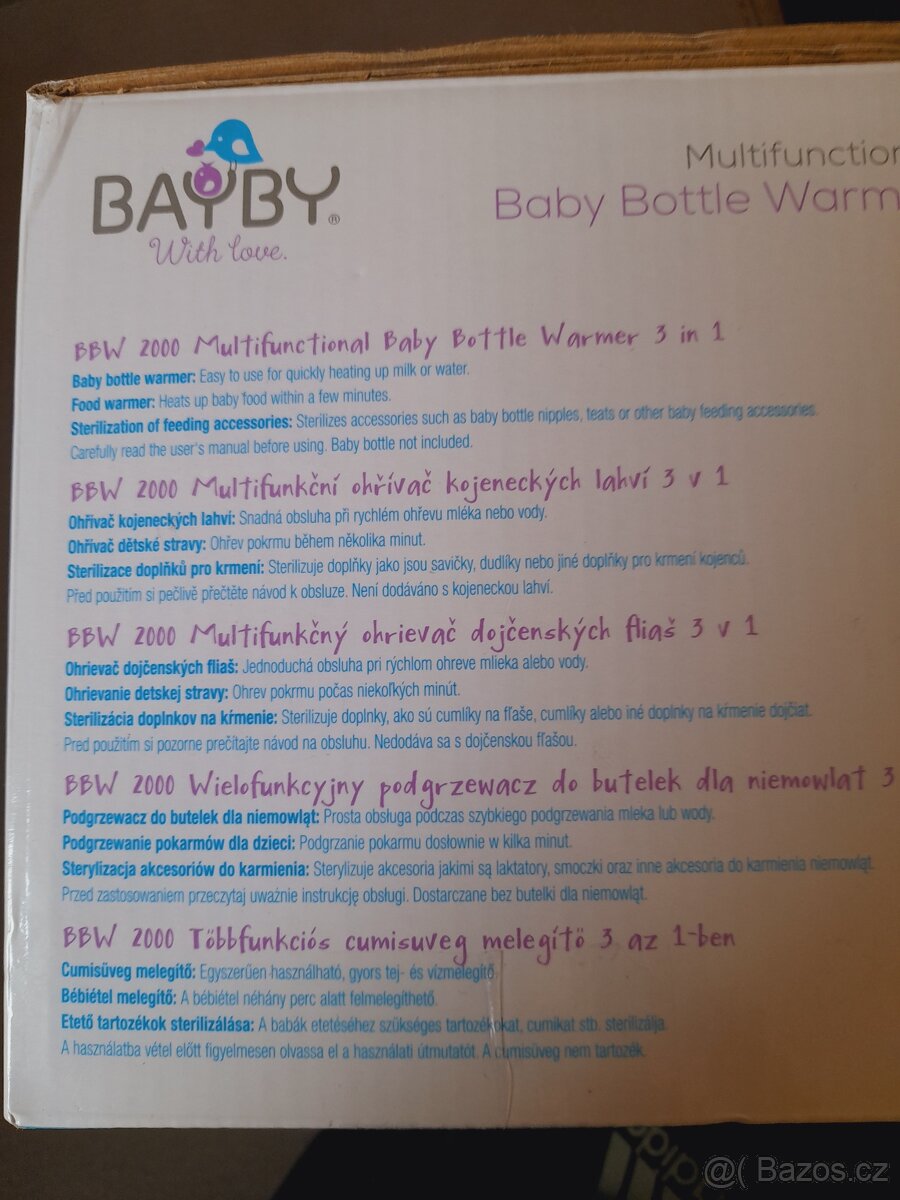 Ohřívač kojeneckých láhví - multifunkční 3 v 1 - 4