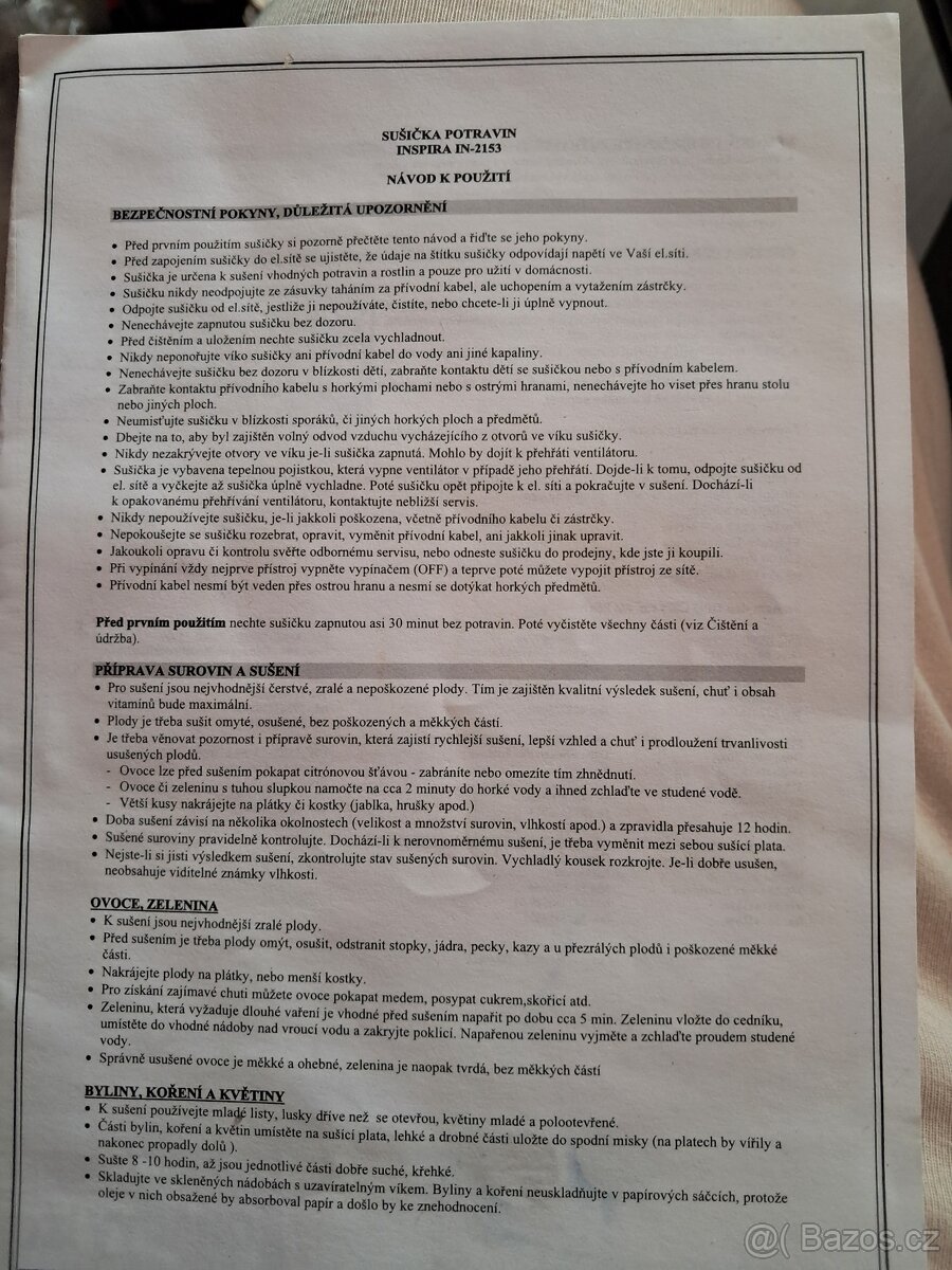 Sušicka potravin - 4